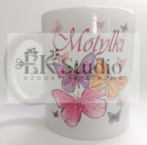 Kubek z logo grupy - Motylki Kubek z logo grupy - Motylki