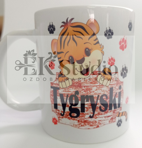 Kubek z logo grupy - Tygrys Kubek z logo grupy - Tygrys