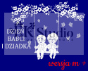 Babcia i dziadek na huśtawce