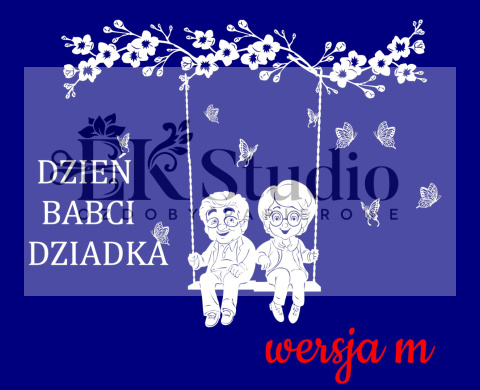 Babcia i dziadek na huśtawce Babcia i dziadek na huśtawce