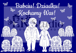 Babcia i dziadek w ogrodzie