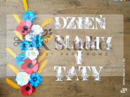 Dzień mamy i tata (ażurowa) +polne kwiaty