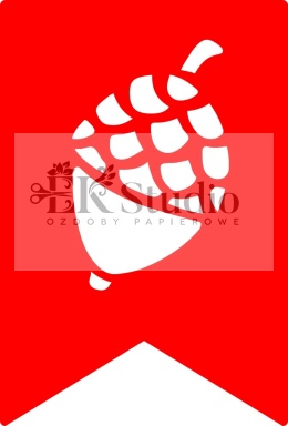 Proporczyk do girlandy z żołędziem