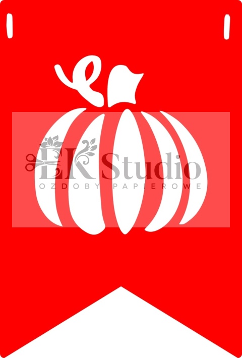 Proporczyk do girlandy z dynią