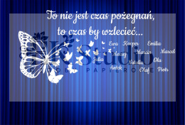To nie jest czas pożeganań