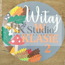 Tabliczka na drzwi/tablicę - witaj w klasie 2