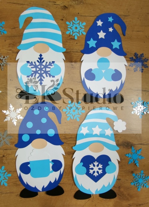 Zestaw krasnali ZIMOWYCH